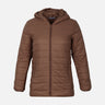 WOMEN BASIC PADDED JACKET WITH HOOD