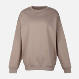 WOMEN FLEECE OVERSIZED LONG SWEATSHIRT