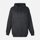 WOMEN FLEECE OVERSIZED LONG HOODIE