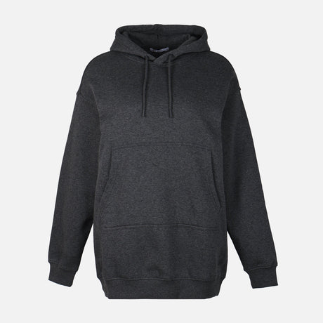 WOMEN FLEECE OVERSIZED LONG HOODIE