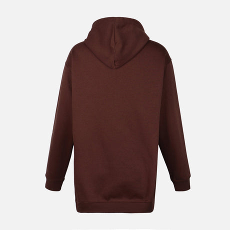 WOMEN FLEECE OVERSIZED LONG HOODIE