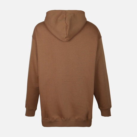 WOMEN FLEECE OVERSIZED LONG HOODIE