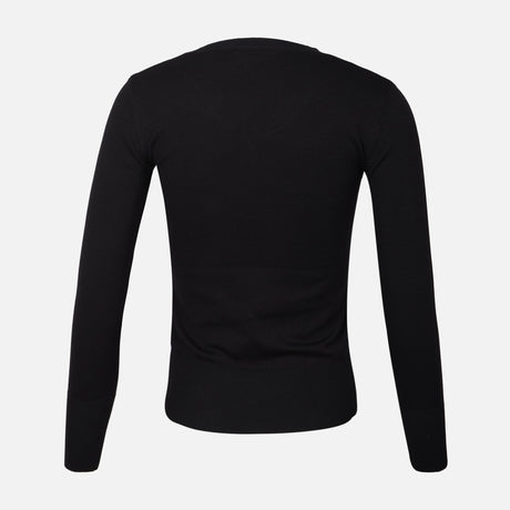 WOMEN BASIC SWEATER V-NECK