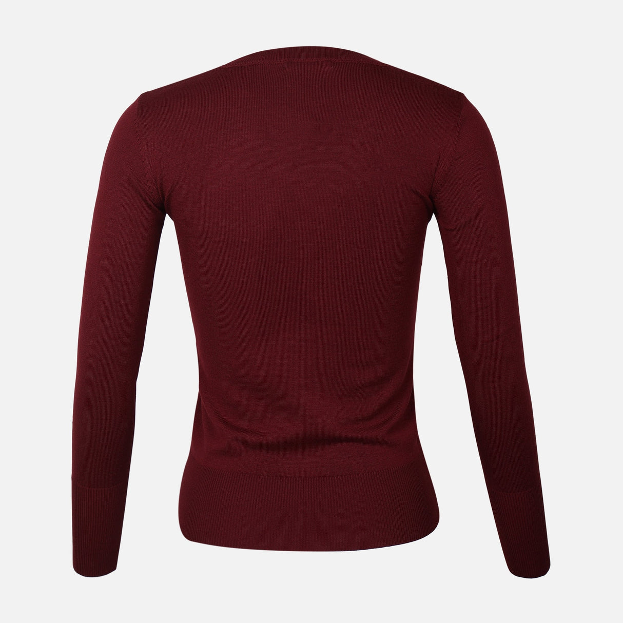 WOMEN BASIC SWEATER V-NECK