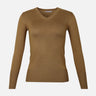 WOMEN BASIC SWEATER V-NECK