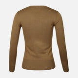 WOMEN BASIC SWEATER V-NECK