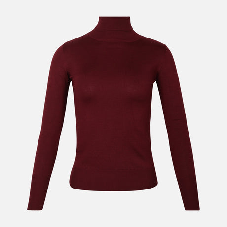 WOMEN BASIC SWEATER ROLLNECK