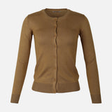 WOMEN BASIC CARDIGAN CREWNECK