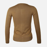 WOMEN BASIC CARDIGAN CREWNECK