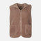WOMEN SHERPA HOODED VEST