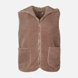 WOMEN SHERPA HOODED VEST