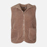 WOMEN SHERPA HOODED VEST