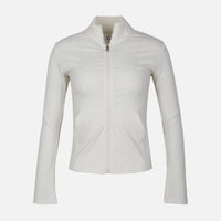 WOMEN FULL-ZIP RIBBED CARDIGAN