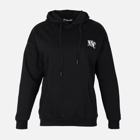 WOMEN BASIC OVERSIZE FLEECE HOODIE