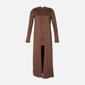 WOMEN 2 PIECES LONG OPEN CARDIGAN 