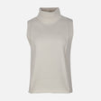 WOMEN SLEEVE LESS HIGH NECK SWEATER