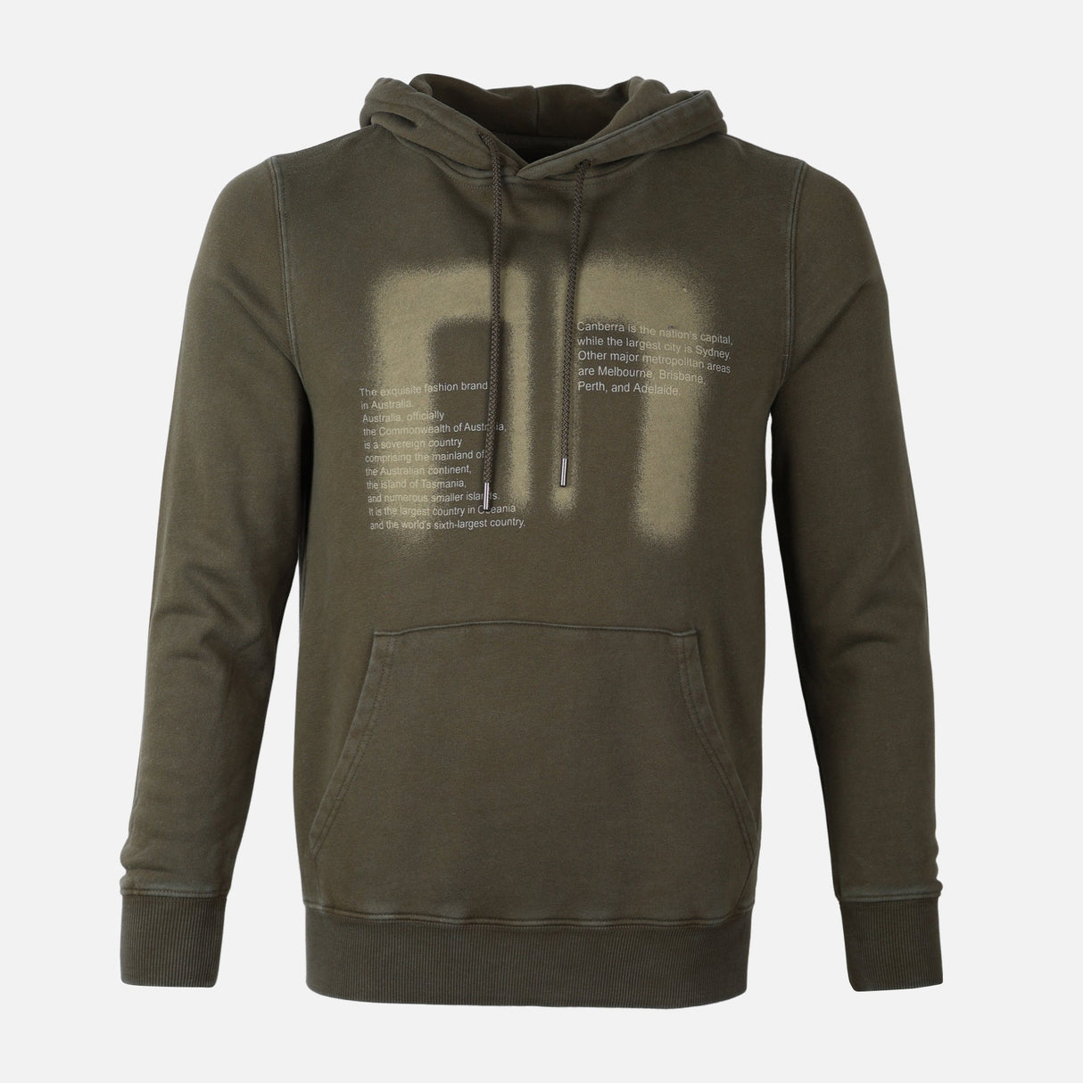 MEN HOODED PULLOVER