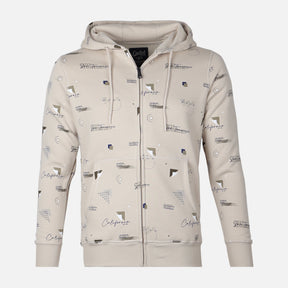MEN HOODED CARDIGAN