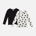 GIRLS LONG RIBBED TEE 2 IN 1