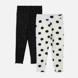 GIRLS RIBBED LEGGINGS