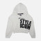 GIRLS RIB CROPPED HOODIE
