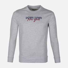 MEN LONG SLEEVE GRAPHIC T-SHIRT ROUND NECK