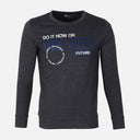 MEN LONG SLEEVE GRAPHIC T-SHIRT ROUND NECK