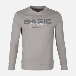MEN LONG SLEEVE GRAPHIC T-SHIRT ROUND NECK