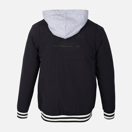 MEN BOMBER JACKET WITH HOOD