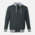 MEN BOMBER JACKET WITH HOOD