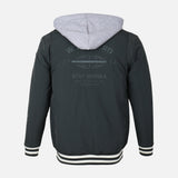 MEN BOMBER JACKET WITH HOOD