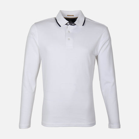 MEN BASIC LONG SLEEVE POLO