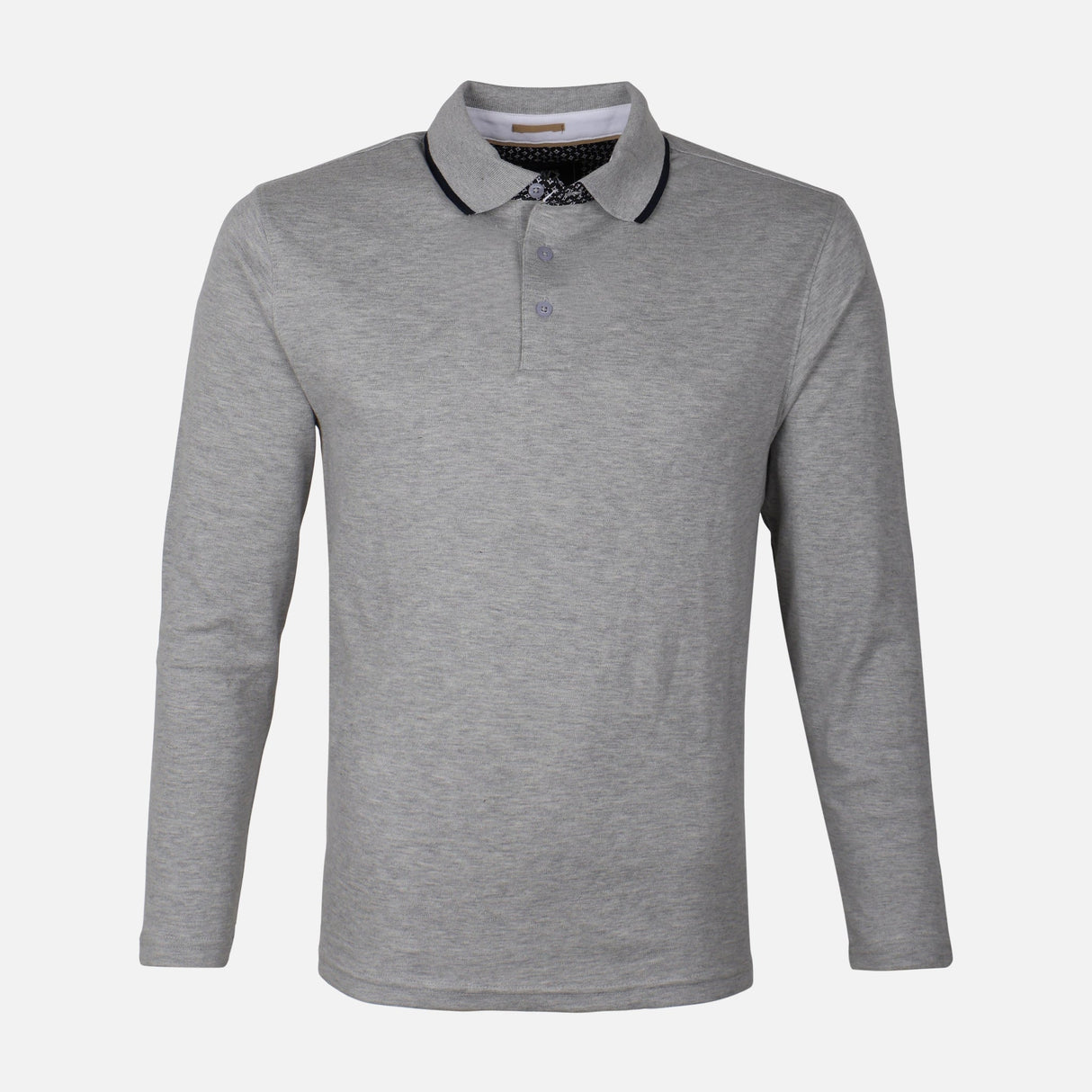 MEN BASIC LONG SLEEVE POLO