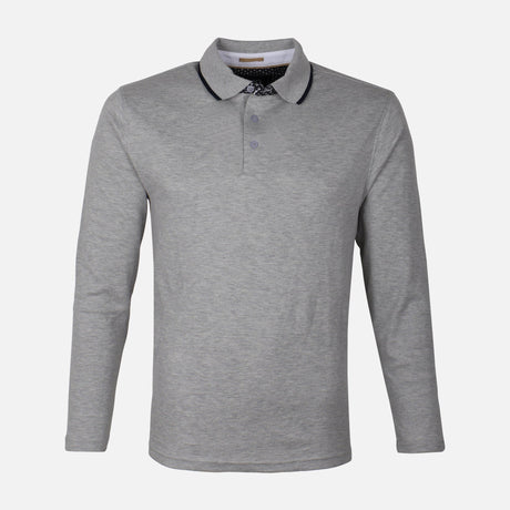 MEN BASIC LONG SLEEVE POLO