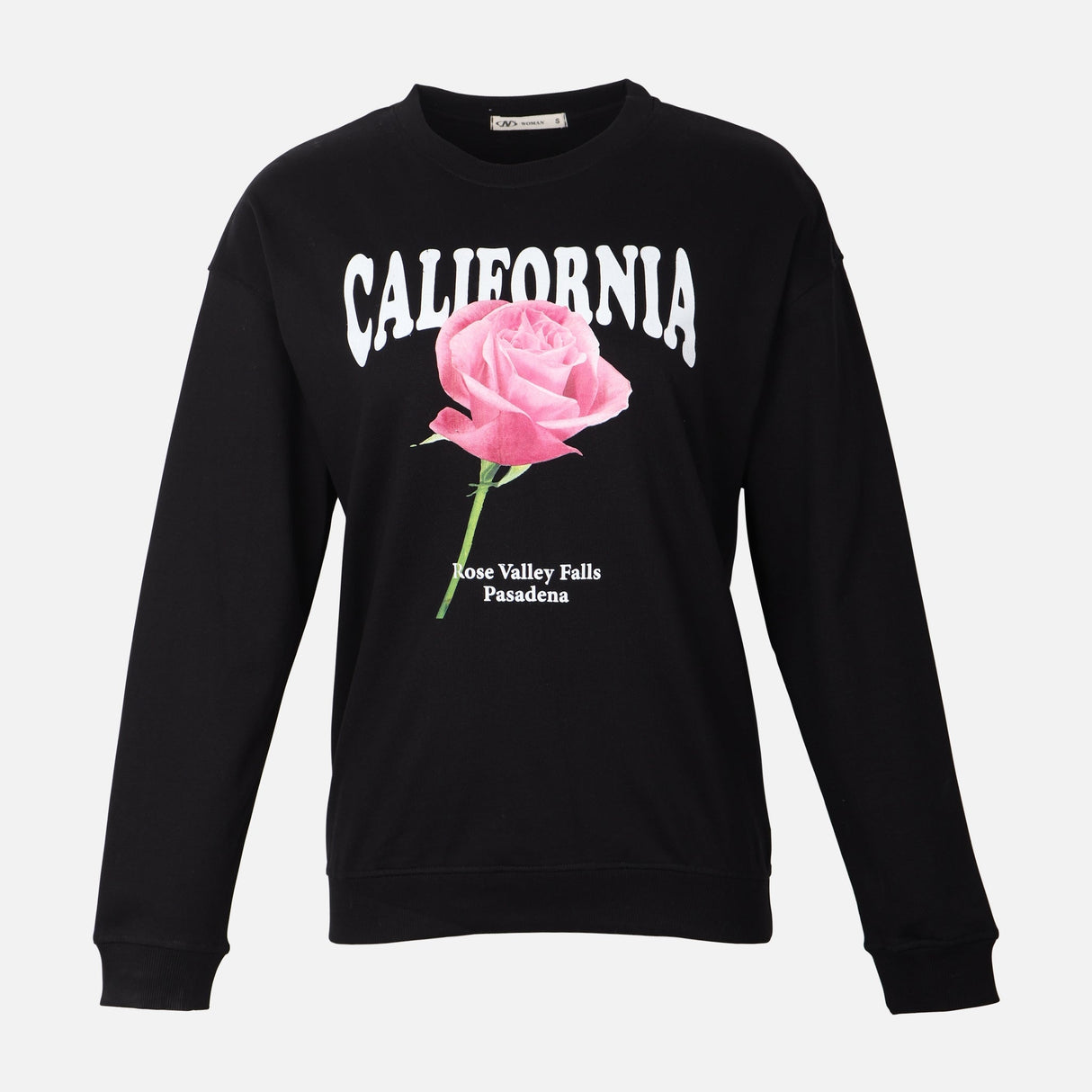 WOMEN OVERSIZE PHOTO PRINT SWEATSHIRT