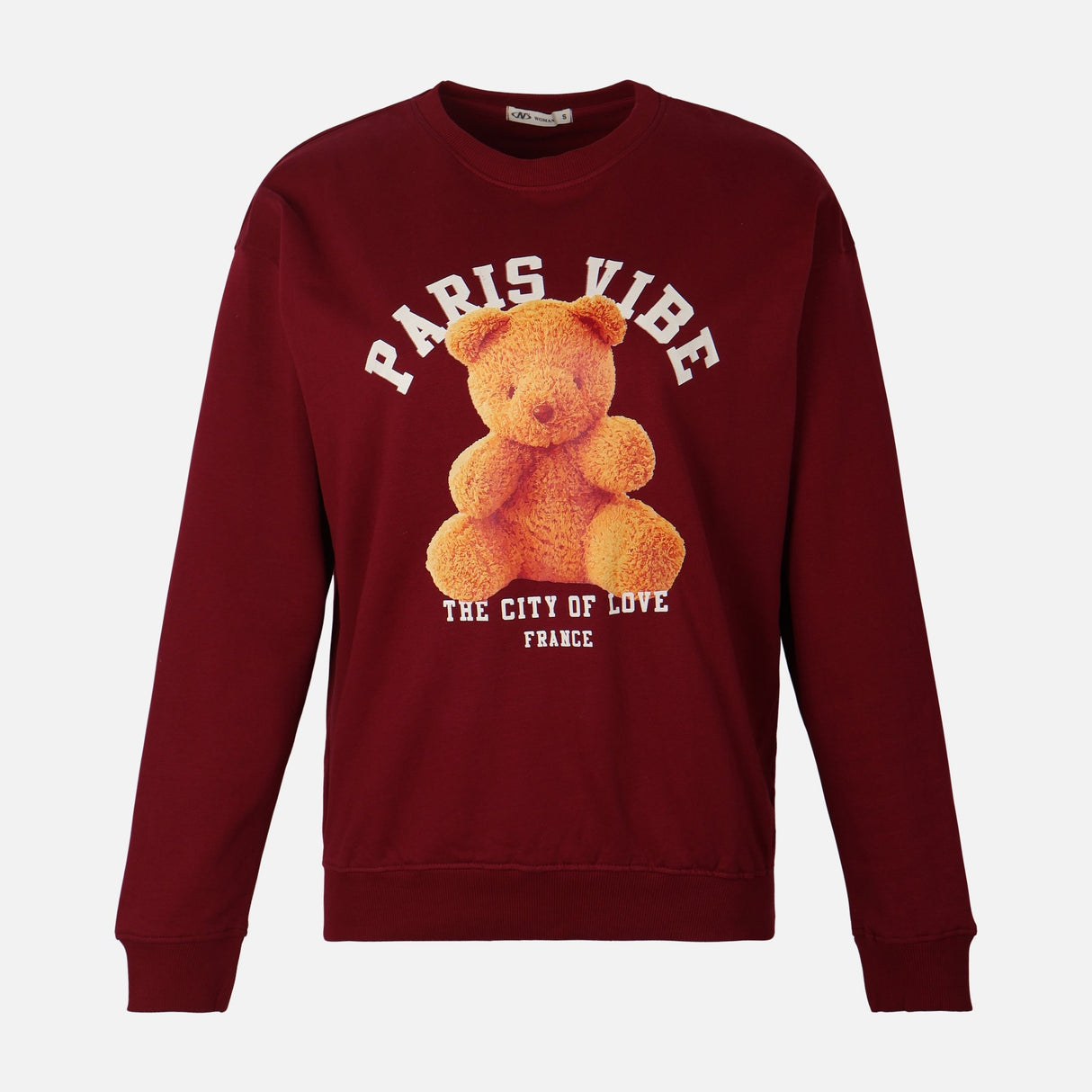 WOMEN OVERSIZE PHOTO PRINT SWEATSHIRT