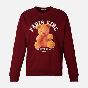 WOMEN OVERSIZE PHOTO PRINT SWEATSHIRT