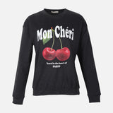 WOMEN OVERSIZE PHOTO PRINT SWEATSHIRT