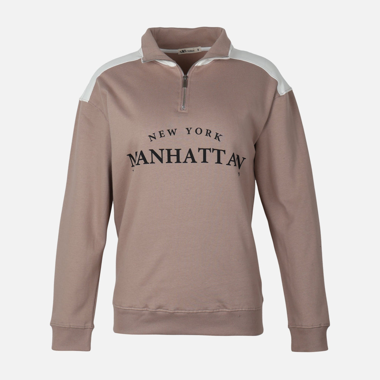 WOMEN HALF-ZIP SWEATSHIRT