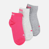 UNISEX QUARTER SOCKS PLAIN 3 PAIRS 