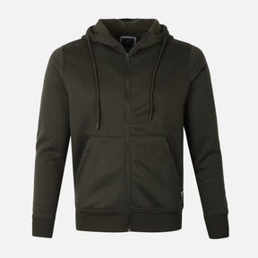 MEN BASIC HOODED CARDIGAN