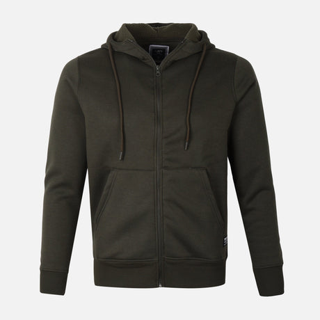 MEN BASIC HOODED CARDIGAN