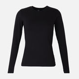 WOMEN BASIC LONG SLEEVE BODY FIT TEE