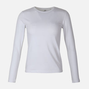 WOMEN BASIC LONG SLEEVE BODY FIT TEE