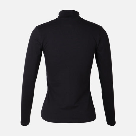 WOMEN BASIC LONG SLEEVE HIGH NECK TEE