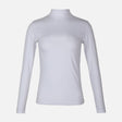 WOMEN BASIC LONG SLEEVE HIGH NECK TEE