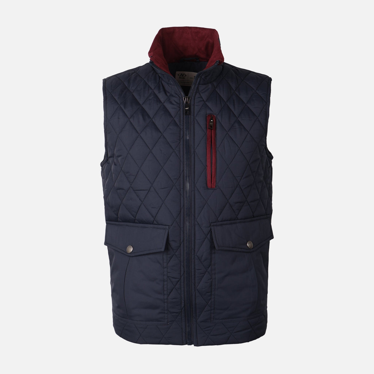MEN QUILTED PADDED VEST