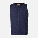 MEN QUILTED PADDED VEST V-NECK