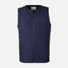 MEN QUILTED PADDED VEST V-NECK