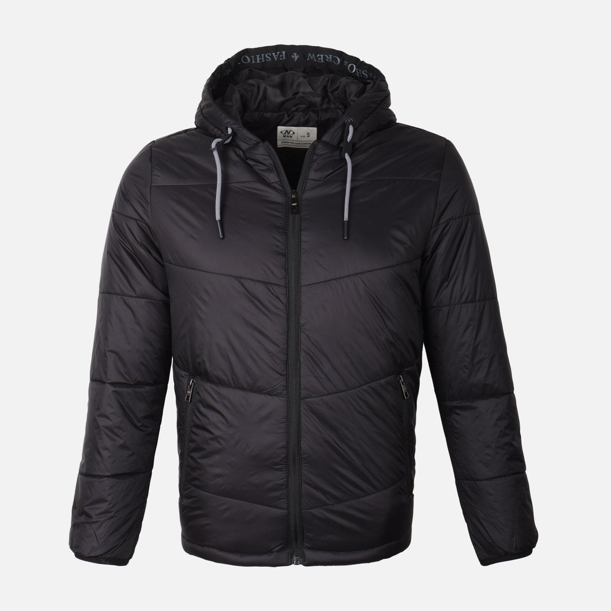 MEN FASHION HOODED PUFFER JACKET